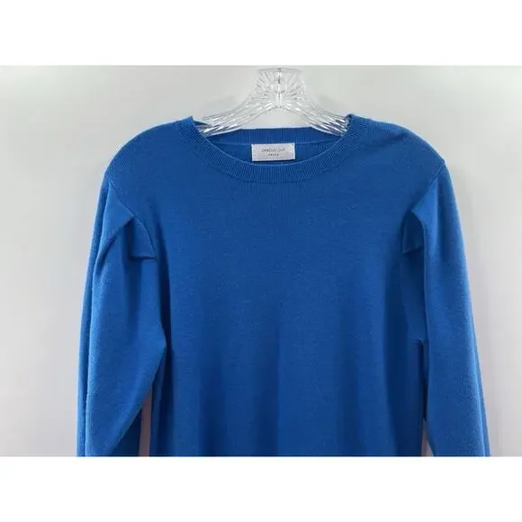 Opaque Clip Tokyo Women’s Long Sleeve Blue Wool Blend Sweater Size Medium (38) - Picture 2 of 8